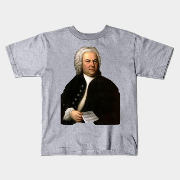 Johann Sebastian Bach Kids T-Shirt by Among the Leaves Apparel